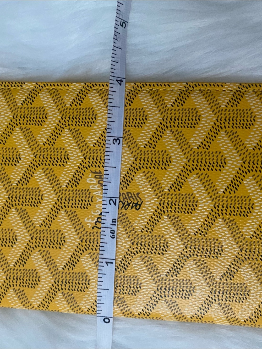 Yellow Patterned Passport Holder - Picture 3 of 5